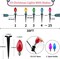 38 Feet Christmas Pathway Lights Christmas Decorations Outdoor Yard, C9 25 Walkway Lights with 25 Marker Stakes, Waterproof Connectable C9 String Lights for Driveway Yard Outdoor Christmas Decorations